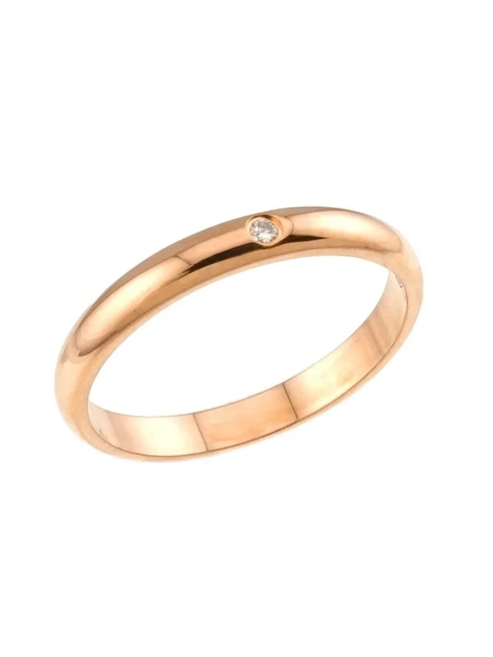 Cartier 1895 Classic 51 Ring Diamond 18K Pink Gold